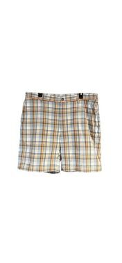 Jos. A. Bank white/blue/orange plaid 100% cotton shorts - 36